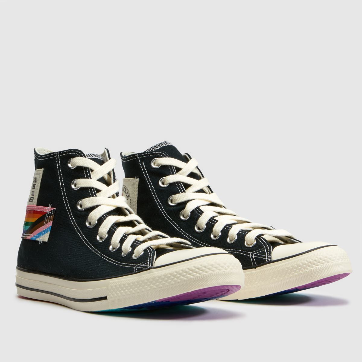 Converse All Star Hi Pride in Black Multi Converse All Star Hi Pride 8