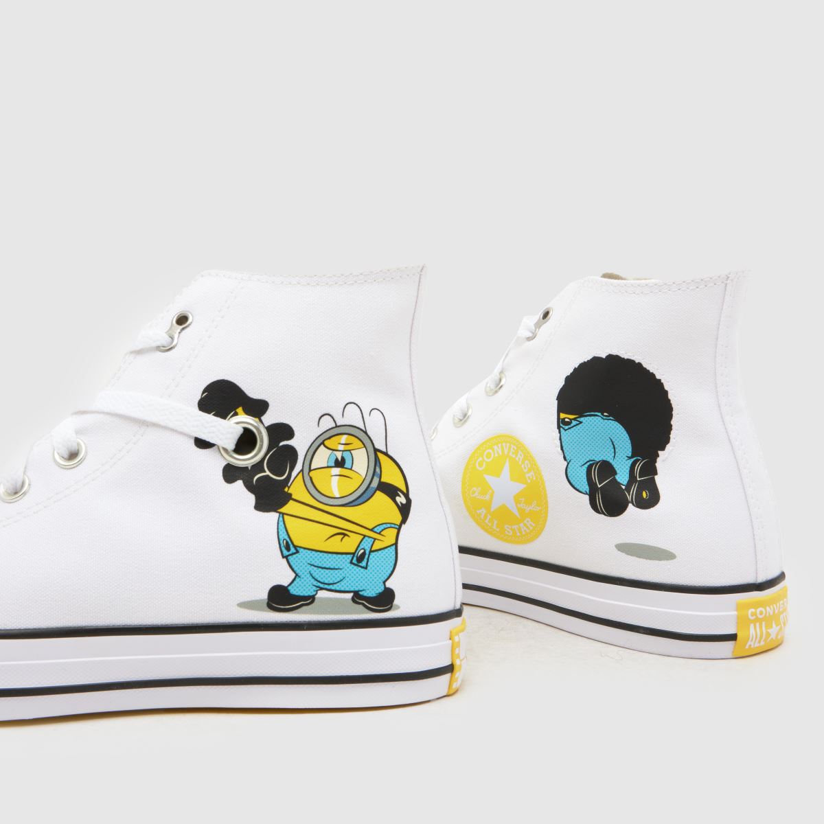Converse All Star Hi Minions in White Multi Converse All Star Hi Minions 7