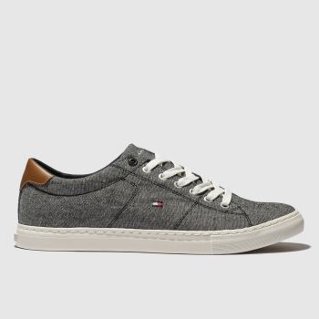 tommy hilfiger dark grey tj textile sneaker trainers tommy hilfiger dark grey tj textile sneaker trainers