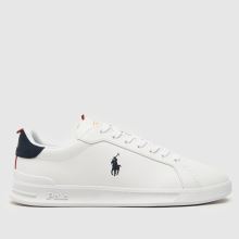 Herren Weiß-marineblau Polo Ralph Lauren Heritage Court Sneaker 