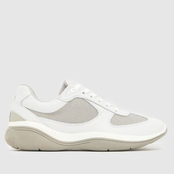 Steve Madden Light Grey Prevale Mens Trainers