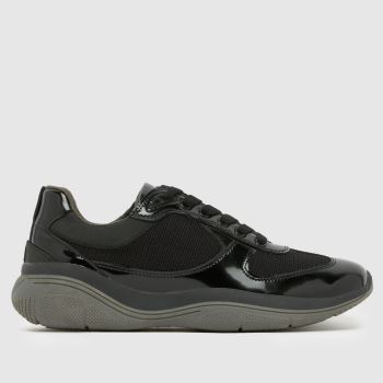 Steve Madden Black Prevale Mens Trainers
