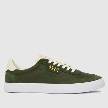 Polo Ralph Lauren khaki court vlc trainers Polo Ralph Lauren khaki court vlc trainers