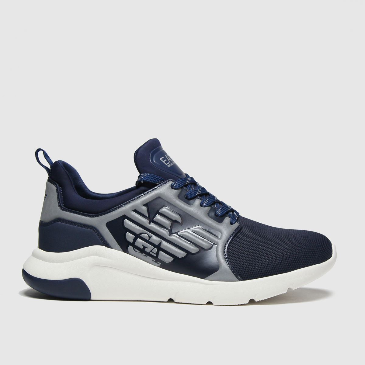 Image of Ea7 Emporio Armani Navy A Racer Reflex Trainers