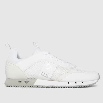 Mens White EA7 Emporio Armani Mesh 