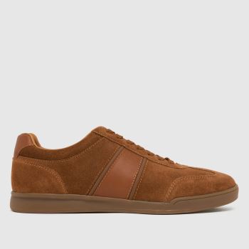 schuh Tan Wilbur Leather Trainer Mens Trainers