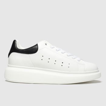 schuh white & black regal trainers schuh white & black regal trainers