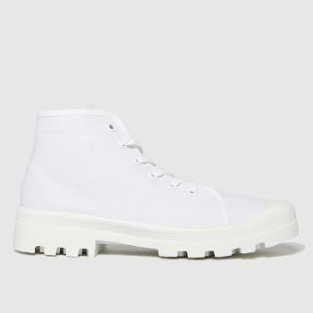 schuh white vince recycled canvas trainers schuh white vince recycled canvas trainers