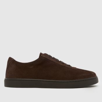 schuh Brown Wilson Suede Slim Sole Mens Trainers
