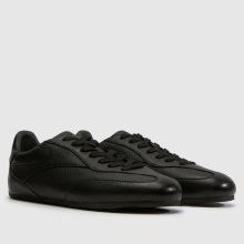 schuh Whatt Slim Leather Trainer in Black schuh Whatt Slim Leather Trainer,2 of 4