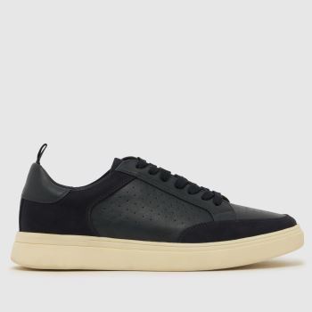 schuh Navy Windsor Lace Up Mens Trainers