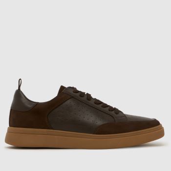 schuh Brown Windsor Lace Up Mens Trainers