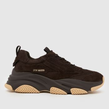 Steve Madden Brown Possess Mens Trainers