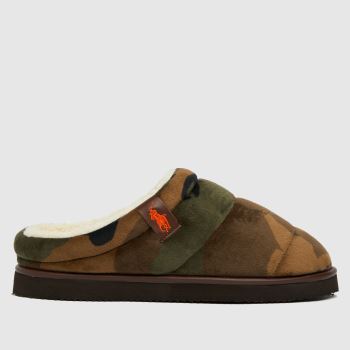 Polo Ralph Lauren dark green rl sutton slippers Polo Ralph Lauren dark green rl sutton slippers