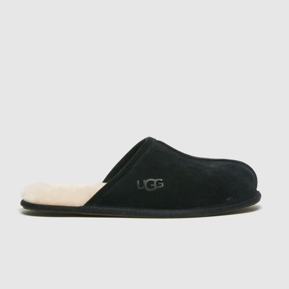 UGG® Scuff for Men in Black, Size 10, Suede/Polyester/Wool