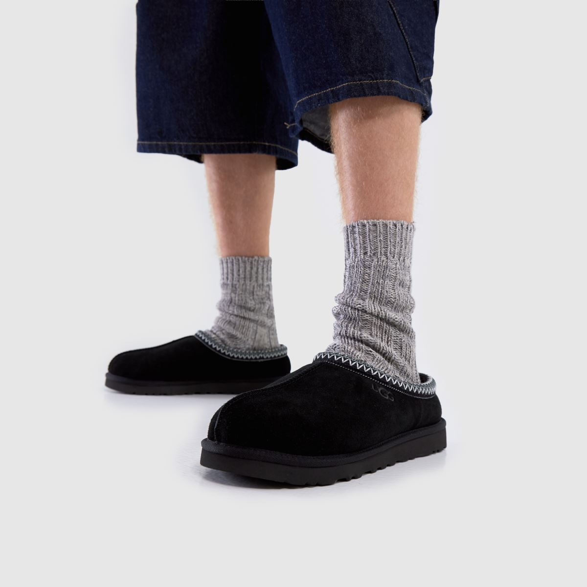 Mens Black UGG Tasman II Slippers schuh