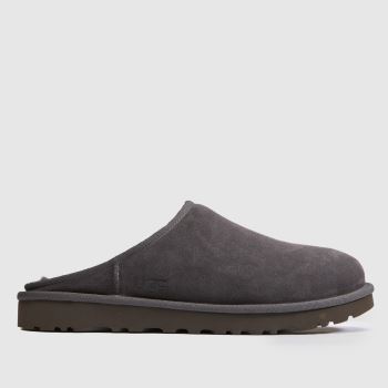 UGG Dark Grey Classic Slip-On Mens Slippers