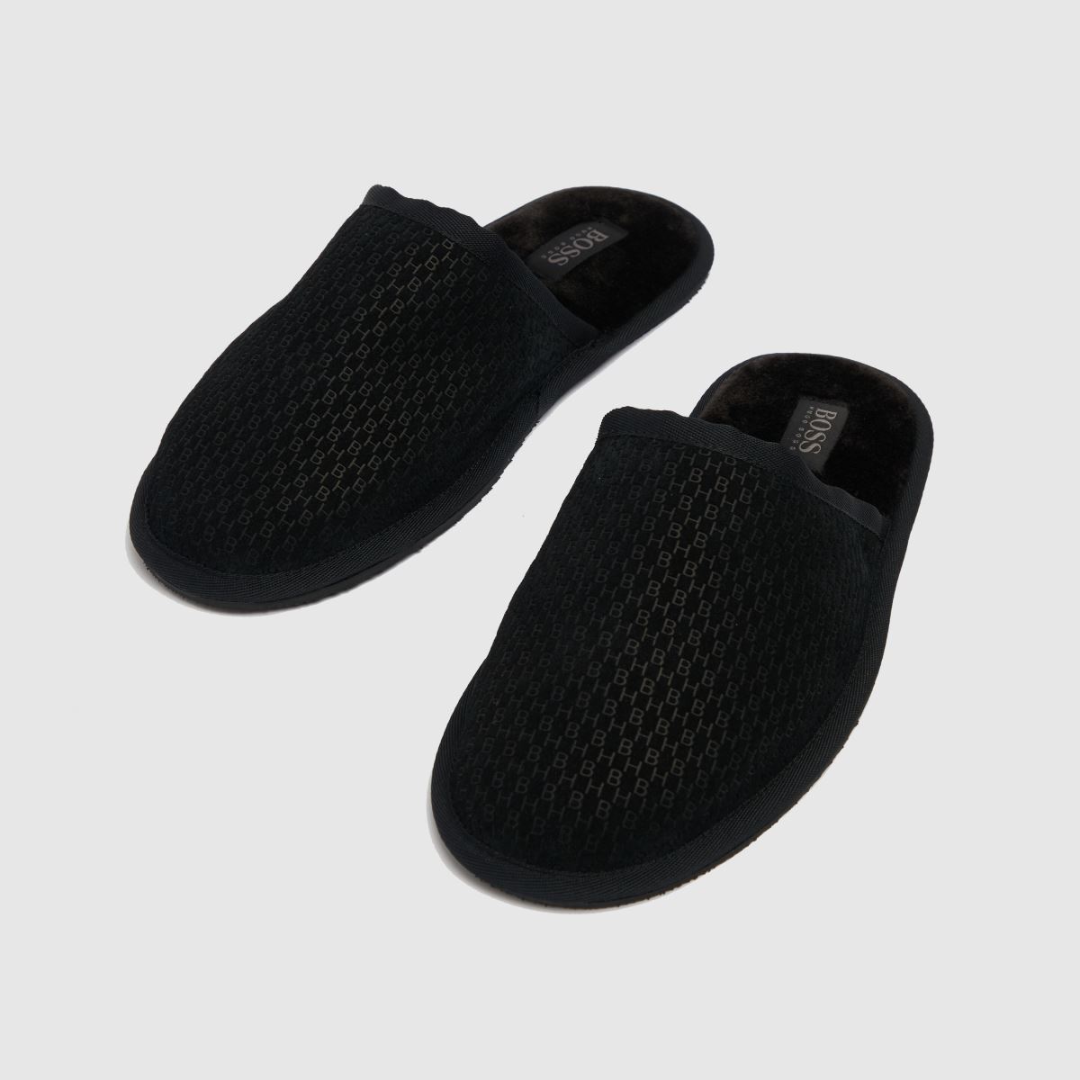 Mens Black BOSS Home Slippers | schuh