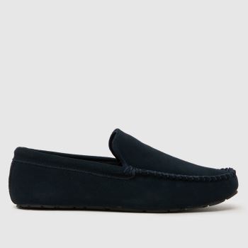 schuh Navy Sandro Suede Mocassin Mens Slippers