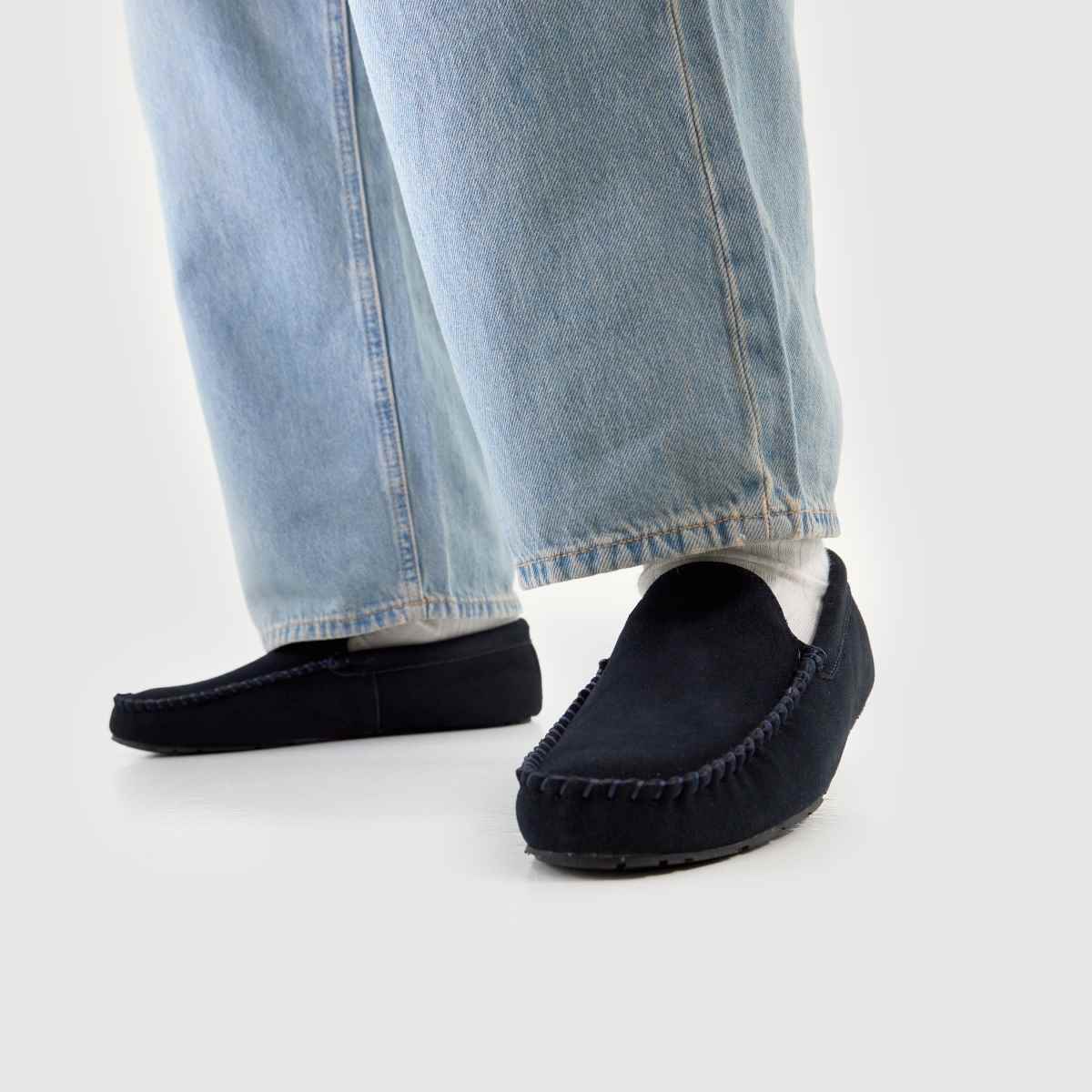 schuh Sandro Suede Mocassin in Navy schuh Sandro Suede Mocassin 8