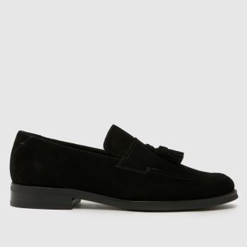 schuh Black Ronen Suede Loafer Mens Shoes