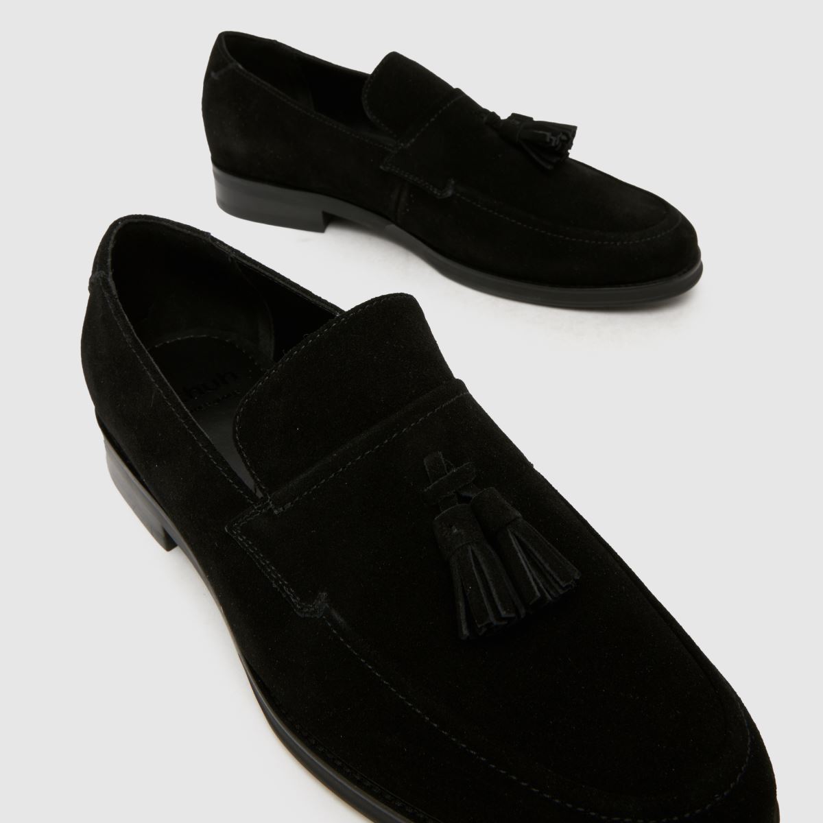 schuh Ronen Suede Loafer in Black schuh Ronen Suede Loafer 4