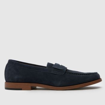 schuh Navy Ridley Loafer Mens Shoes