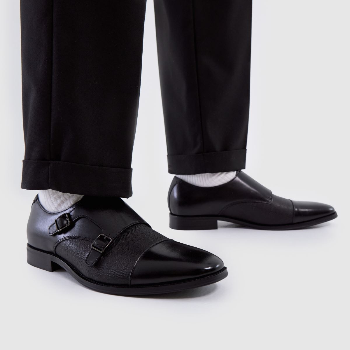 schuh Rocky Leather Monk in Black schuh Rocky Leather Monk 8