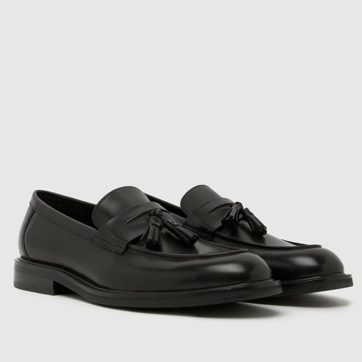 schuh Rugby Leather Tassel Loafer in Black schuh Rugby Leather Tassel Loafer 1