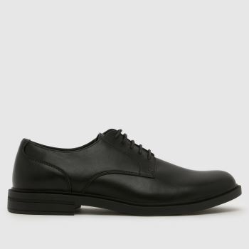 schuh Black Milton Derby Lace Up Mens Shoes