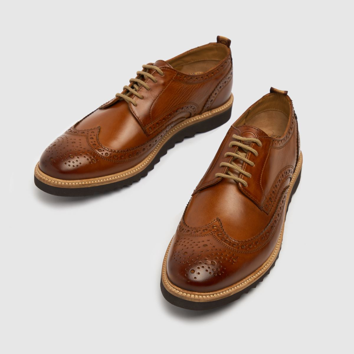 HOT Brogue Base London Tan Boots Base Brogue Shoes Base