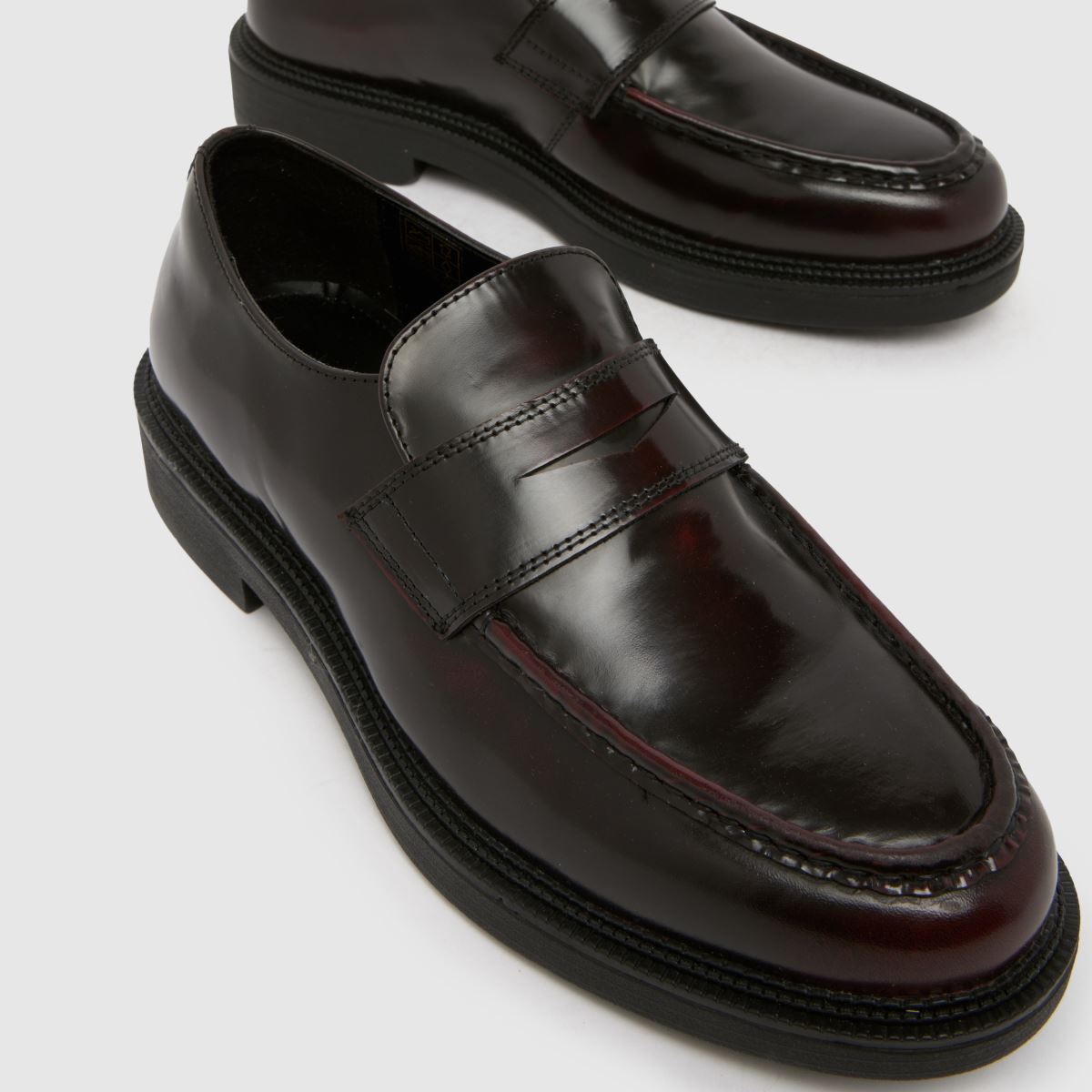 schuh Rykard Leather Loafer in Burgundy schuh Rykard Leather Loafer 4