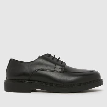 schuh Black Mario Leather Apron Mens Shoes