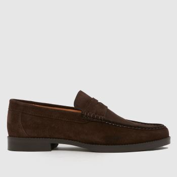 schuh Brown Ryle Suede Loafer Mens Shoes