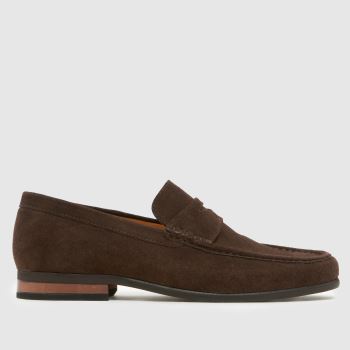 schuh Brown Rico Suede Loafer Mens Shoes