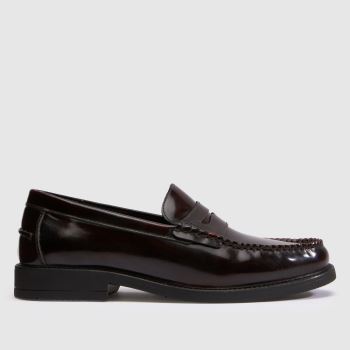 schuh Weinrot Remi Leather Penny Loafer Herren Schuhe