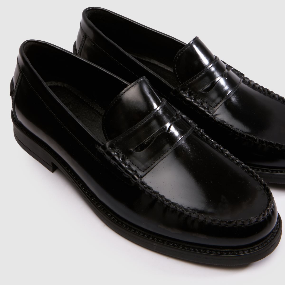 Herren schuh Schwarz Remi Leather Penny Loafer Schuhe schuh Remi Leather Penny Loafer 4
