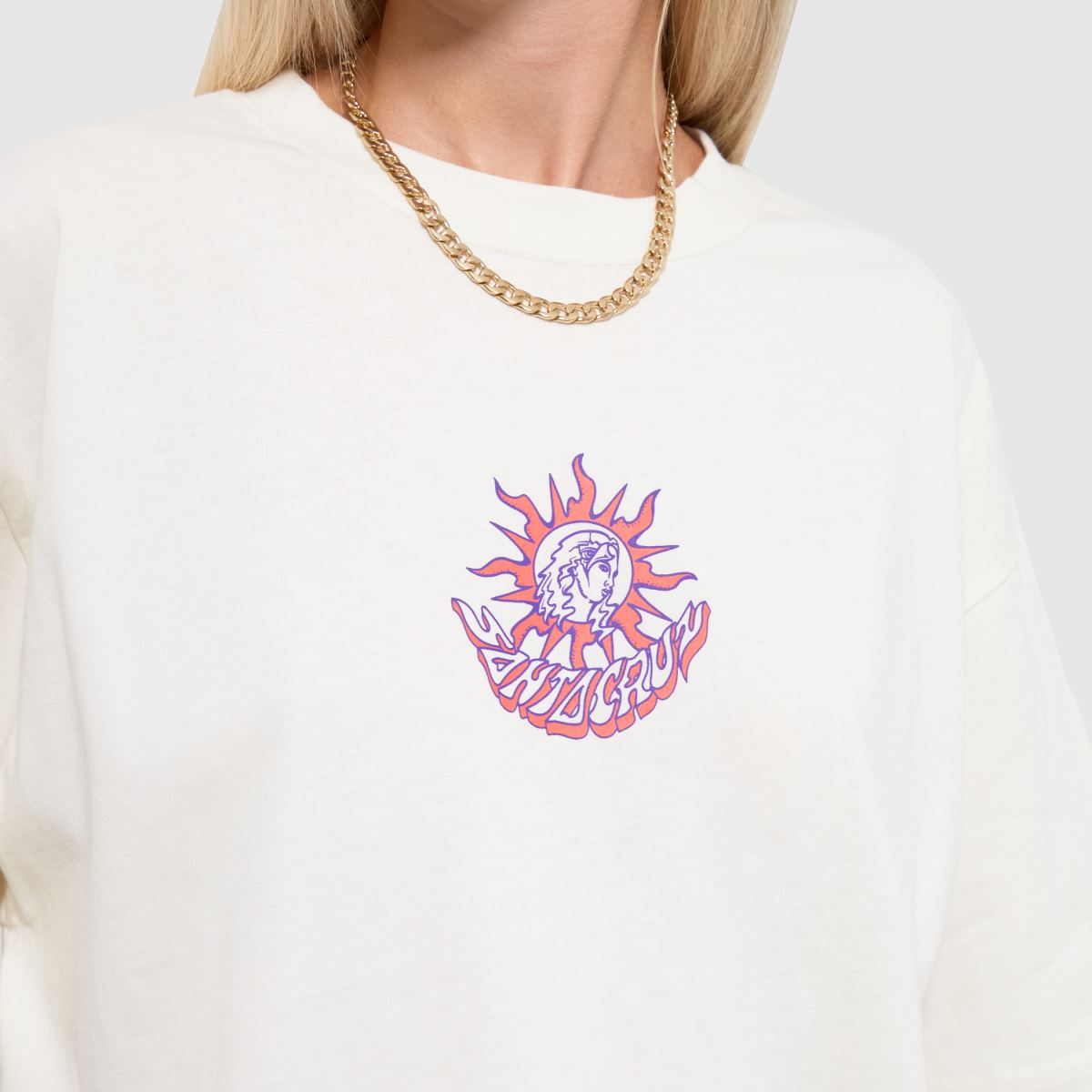 Santa Cruz Knibbs Minds Eye T-Shirt in White Santa Cruz Knibbs Minds Eye T-Shirt 1