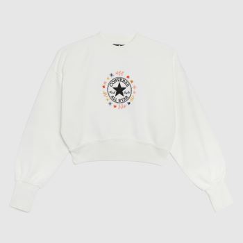 Converse wander crew in white & red Converse wander crew in white & red