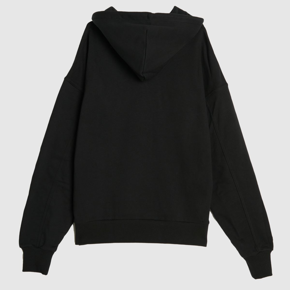 black oversized hoodie