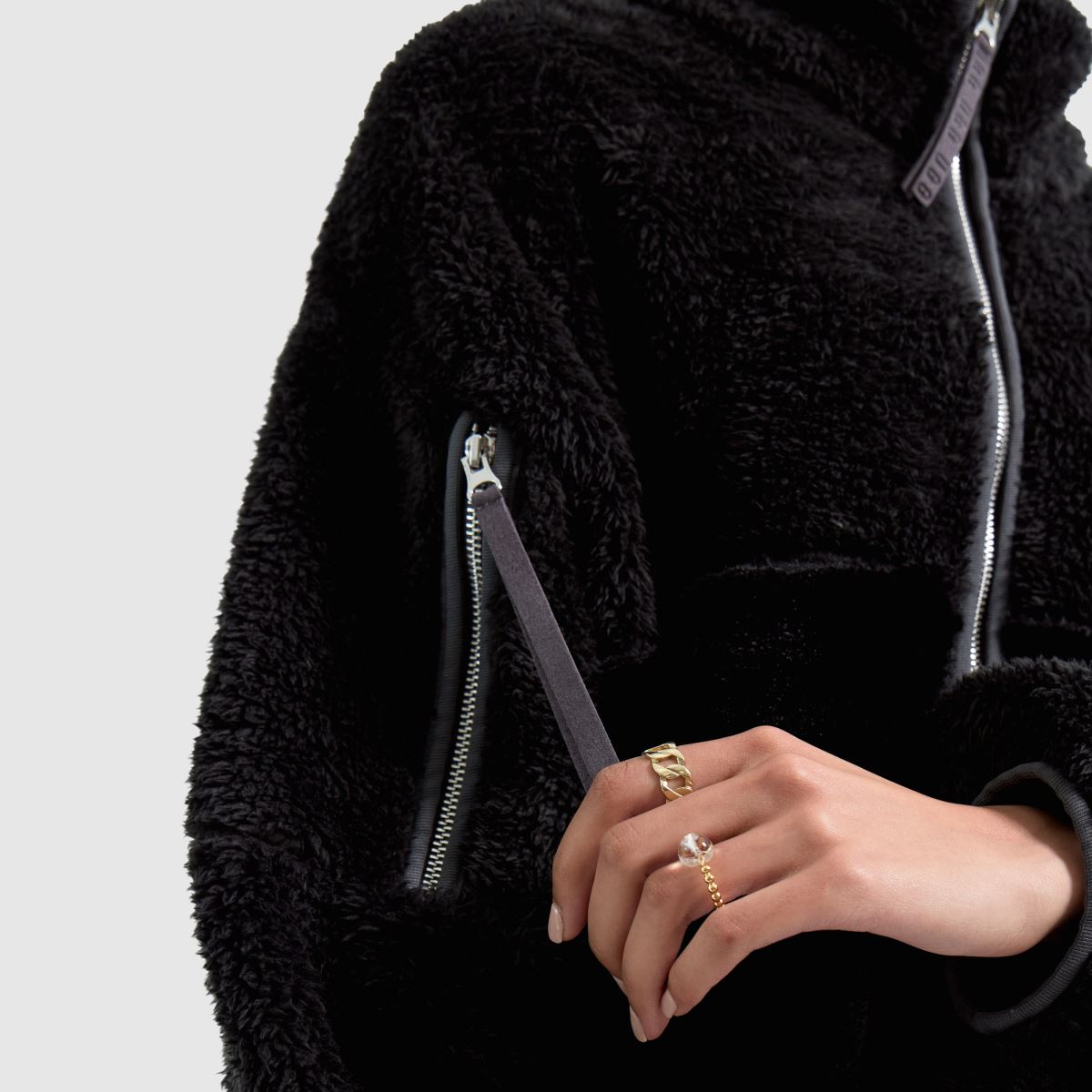 UGG Marlene UGGfluff II Jacket in Black UGG Marlene UGGfluff II Jacket 7