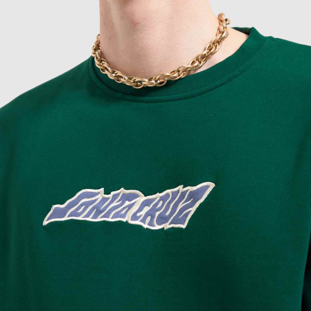 Santa Cruz Creep Crew Sweatshirt in Green Santa Cruz Creep Crew Sweatshirt 1