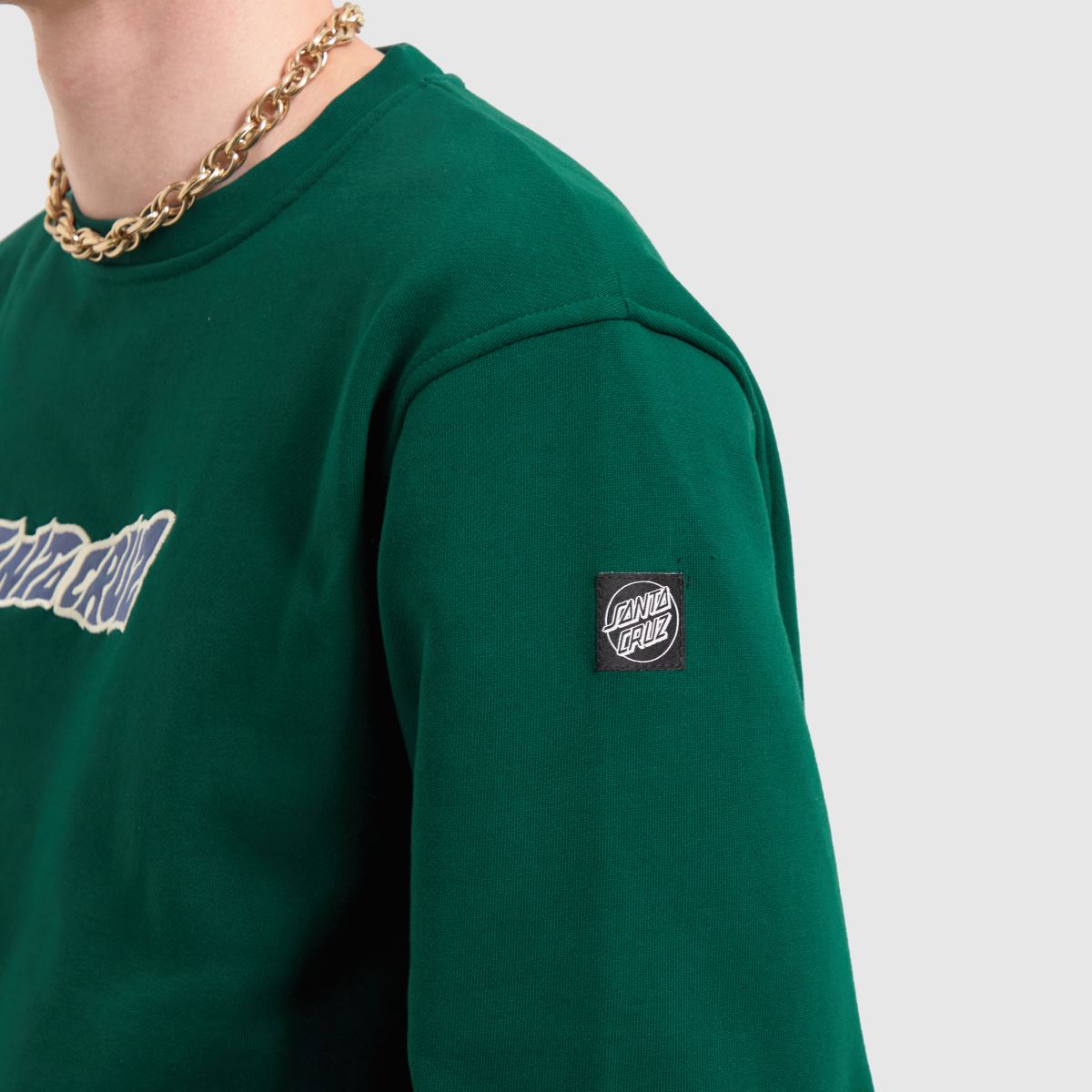 Santa Cruz Creep Crew Sweatshirt in Green Santa Cruz Creep Crew Sweatshirt 4