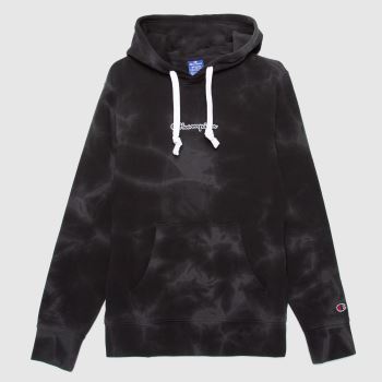 Champion hooded sweatshirt in black & grey Champion hooded sweatshirt in black & grey