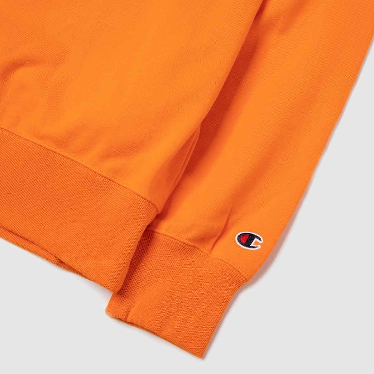 champion crewneck sweatshirt orange