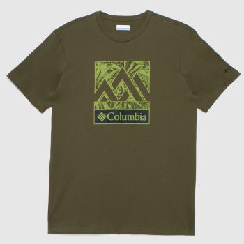 Columbia graphic t-shirt in khaki Columbia graphic t-shirt in khaki