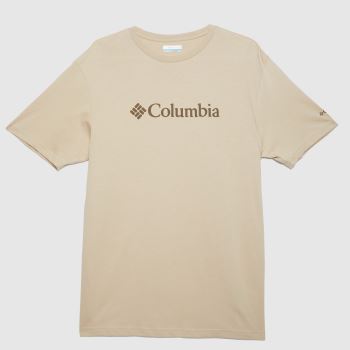 Columbia csc basic logo short sleeve in stone Columbia csc basic logo short sleeve in stone