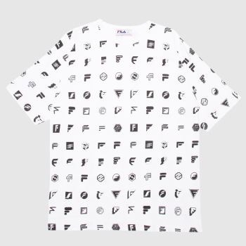 Fila farworks ico aop t-shirt in white & black Fila farworks ico aop t-shirt in white & black