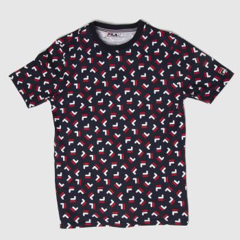 Fila adam tee in navy & white Fila adam tee in navy & white