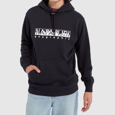 送料込★NAPAPIJRI★B-Telemark 1 パーカー・フーディー Mens Clothing Black & White NAPAPIJRI Telemark Hoodie | schuh